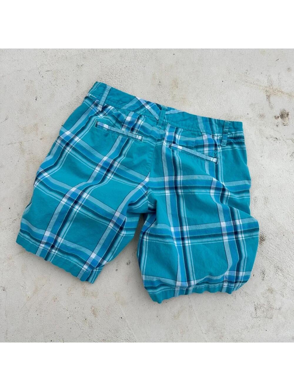 Y2K Aero Plaid Shorts Size 0 - Picture 3 of 4